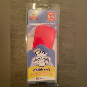 toddler orthotics arch angels ¾ length size 6-8